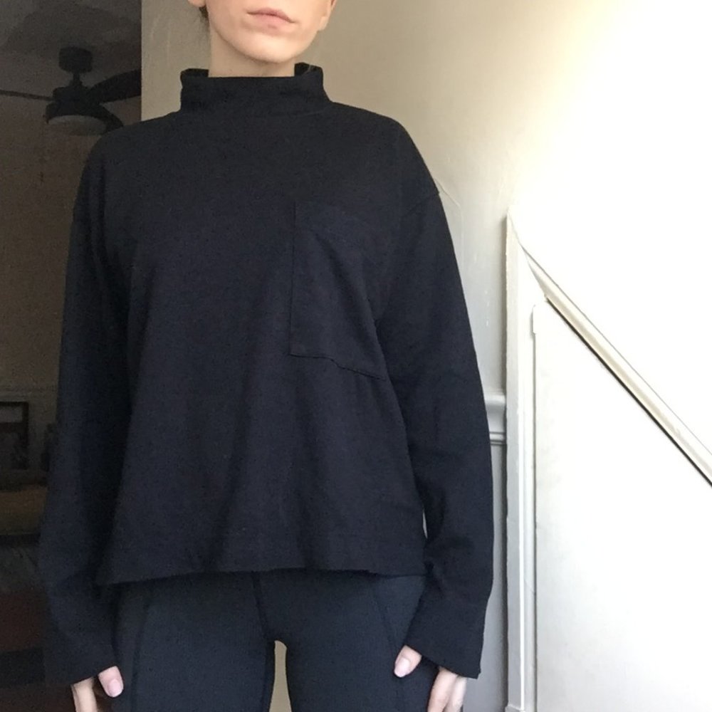 Anthropologie Stateside Long Sleeve Pocket Tee S - Picture 3 of 5